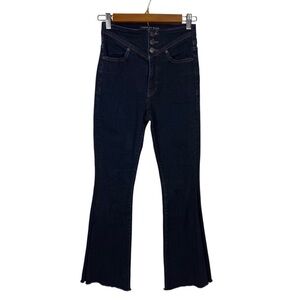 Veronica Beard Dark Blue Flare Leg Jeans